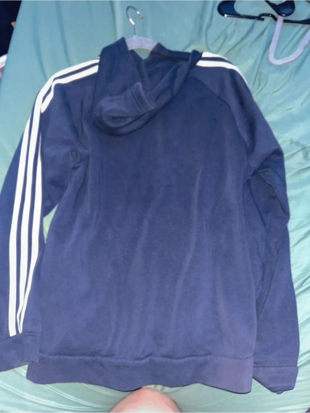 adidas Navy Crewneck Sweatshirt with White Logo